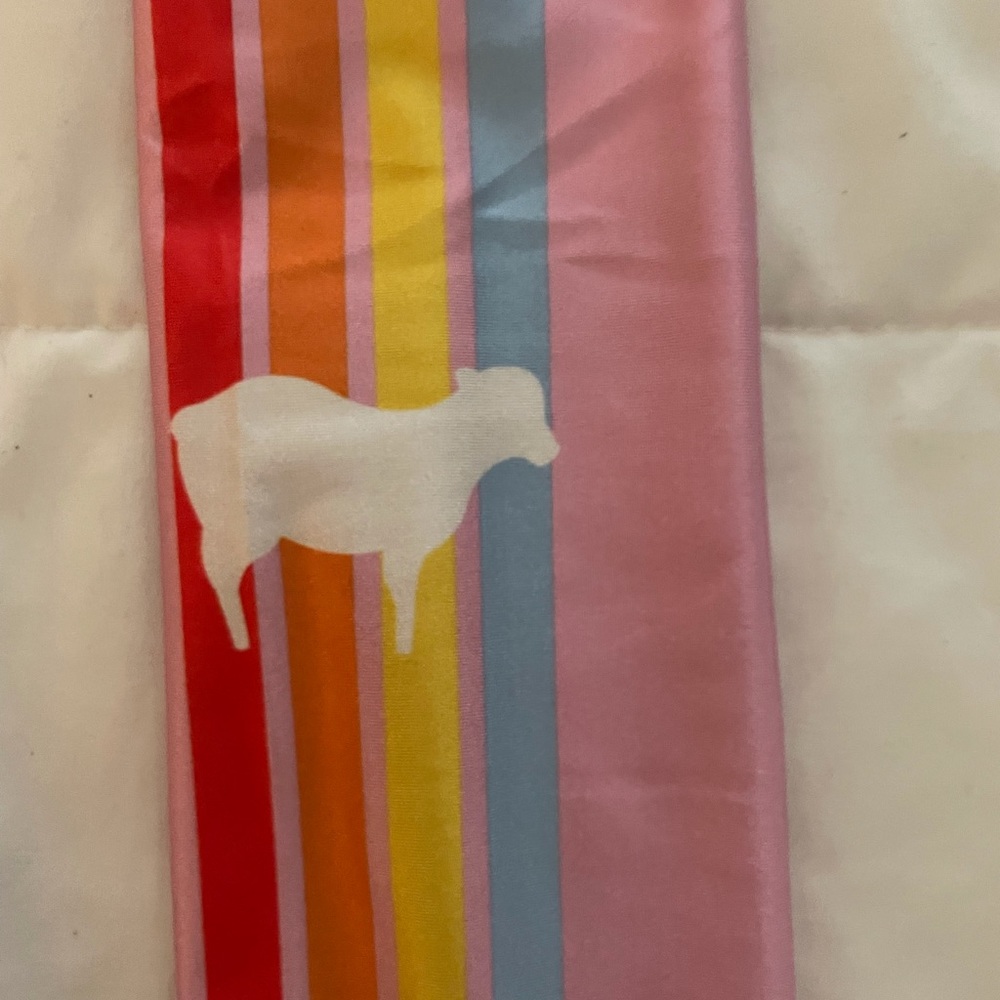 GOLDSHEEP leggings XS - pink retro rainbow
